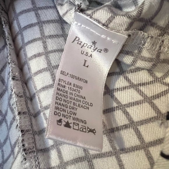 Checkered Ruffle Top & Palazzo Pants Set - Picture 9 of 15